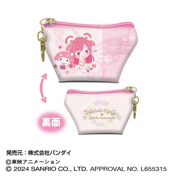 『Yes!プリキュア5GoGo!×サンリオキャラクターズ』イヤフォンポーチ  01 キュアドリーム×マイメロディ